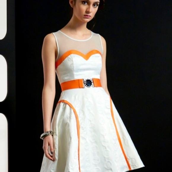 NWT Her Universe Star Wars BB-8 Dress fashion show collection for Hot Topic Sz S - Picture 3 of 14